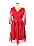 Lane Bryant 100% Nylon Red Cocktail Dress Size 14 - photo 1