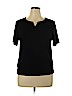 Easywear by Chico's Black Short Sleeve Top Size XL (3) - photo 1