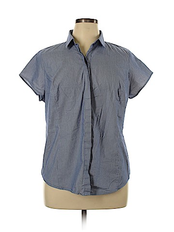 Worthington Short Sleeve Blouse (view 1)