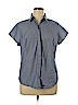 Worthington 100% Cotton Blue Short Sleeve Blouse Size 1X - photo 1