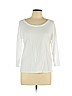 James Perse 100% Cotton White Long Sleeve Top Size Lg (3) - photo 1