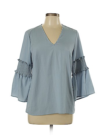 Karl Lagerfeld Paris Long Sleeve Blouse (view 1)