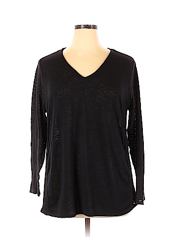 St. John's Bay Long Sleeve Top (view 1)