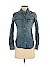 Levi's 100% Cotton Blue Long Sleeve Button-Down Shirt Size XS - photo 1