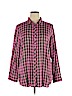 Talbots 100% Rayon Pink Long Sleeve Button-Down Shirt Size XL - photo 1