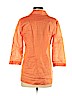 Theory 100% Cotton Orange Long Sleeve Button-Down Shirt Size S - photo 2