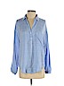 Lush Blue Long Sleeve Blouse Size S - photo 1