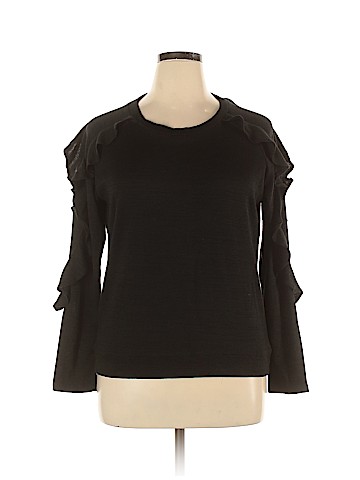 August Silk Pullover Sweater (view 1)