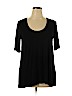 Three Dots Black Short Sleeve T-Shirt Size XL - photo 1