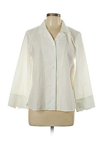 Talbots 3/4 Sleeve Button-Down Shirt (view 1)