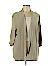 Travelers by Chico's 100% Polyester Tan Cardigan Size XL (3) - photo 1