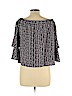 Romeo & Juliet Couture 100% Polyester Black 3/4 Sleeve Blouse Size L - photo 2