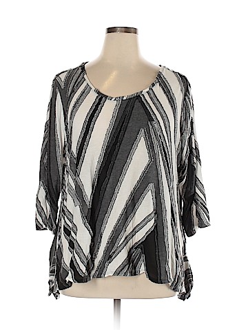 Simply Vera Vera Wang 3/4 Sleeve Top (view 1)