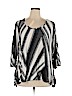 Simply Vera Vera Wang Black 3/4 Sleeve Top Size 1X - photo 1