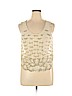 Forever New 100% Polyester Tan Sleeveless Blouse Size 16 - photo 1