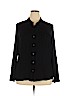 Croft & Barrow Black Long Sleeve Blouse Size 2X - photo 1