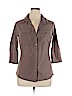 lucy Brown 3/4 Sleeve Blouse Size XL - photo 1