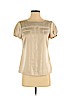 Banana Republic Factory Store 100% Polyester Tan Short Sleeve Blouse Size S (petite) - photo 1