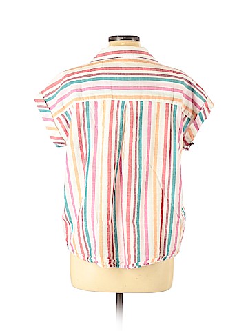 Unique Spectrum Short Sleeve Button-Down Shirt (view 2)