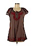 Free People 100% Cotton Brown Short Sleeve Blouse Size 8 - photo 1