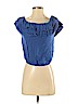 Alice + Olivia 100% Viscose Blue Short Sleeve Top Size S (petite) - photo 1