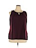 Charter Club Burgundy Sleeveless Top Size XXL - photo 1
