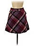 H&M 100% Polyester Burgundy Casual Skirt Size 6 - photo 1