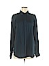 Theory 100% Silk Teal Long Sleeve Silk Top Size M - photo 1