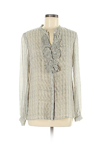 Tory Burch Long Sleeve Silk Top (view 1)