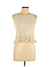Zara 100% Cotton Tan Sleeveless Top Size 11 - 12 - photo 1