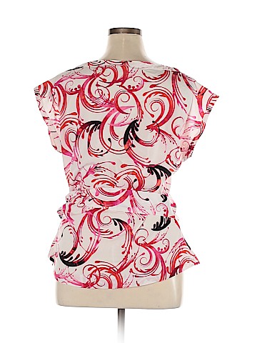 New York & Company Short Sleeve Blouse (view 2)