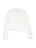 Gap Kids 100% Cotton Solid White Cardigan Size 14 - 16 - photo 2
