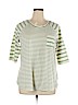 Isaac Mizrahi LIVE! Green 3/4 Sleeve Top Size 1X - photo 1