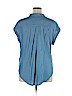 Jachs Girlfriend 100% Rayon Blue Short Sleeve Blouse Size XL - photo 2