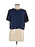 MICHAEL Michael Kors Blue Short Sleeve Blouse Size M - photo 1
