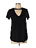 Lush Black Short Sleeve Top Size L - photo 1