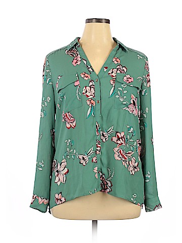Candie's Long Sleeve Button-Down Shirt (view 1)