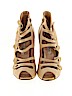 Oscar De La Renta 100% Leather Tan Wedges Size EU 38 - photo 2