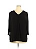 Susan Graver Black 3/4 Sleeve Top Size 2X - photo 1