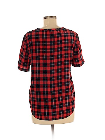 Equipment Short Sleeve Silk Top (view 2)