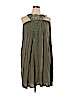 milan kiss 100% Viscose Green Casual Dress Size XL - photo 1