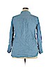 Gap Outlet 100% Lyocell Blue Long Sleeve Blouse Size XXL - photo 2