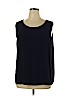 Uniform John Paul Richard 100% Rayon Blue Sleeveless Blouse Size 1X - photo 1