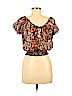 Ali & Kris 100% Polyester Black Short Sleeve Blouse Size S - photo 2