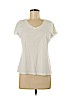 Talbots 100% Cotton White Short Sleeve T-Shirt Size M (petite) - photo 1
