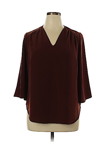 Melissa McCarthy Seven7 3/4 Sleeve Blouse (view 1)