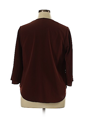 Melissa McCarthy Seven7 3/4 Sleeve Blouse (view 2)