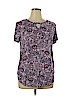 Westport 1962 Purple Short Sleeve Top Size XL - photo 1