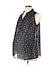 Tutta Bella 100% Polyester Blue Sleeveless Blouse Size L - photo 1
