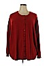 Croft & Barrow Plus 100% Cotton Red Cardigan Size 3X - photo 1